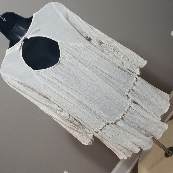 Western, Boho, Crochet, Lace Tunic Top - Picture 4 of 6